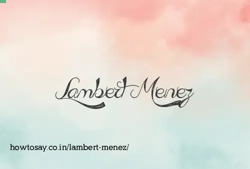 Lambert Menez