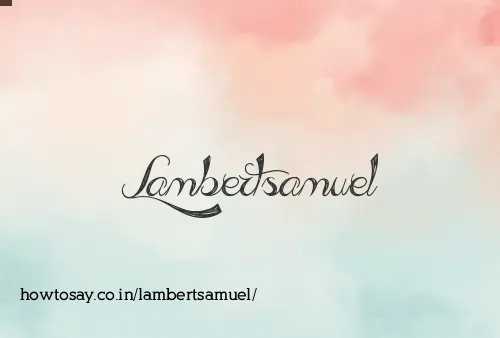 Lambertsamuel