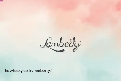 Lamberty
