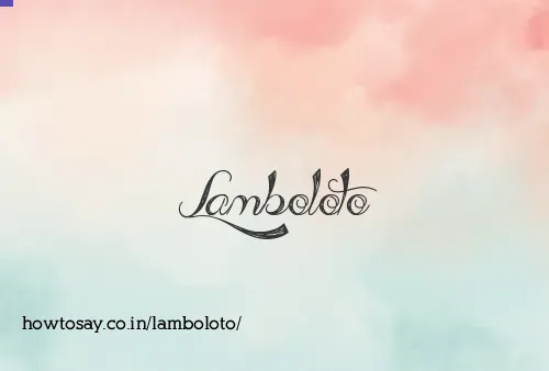 Lamboloto