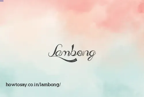 Lambong