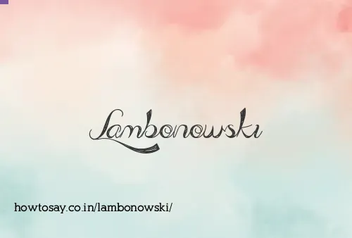 Lambonowski