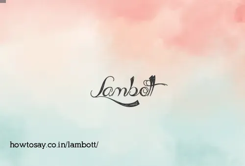 Lambott
