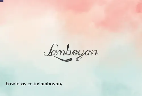 Lamboyan