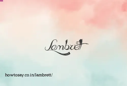 Lambrett
