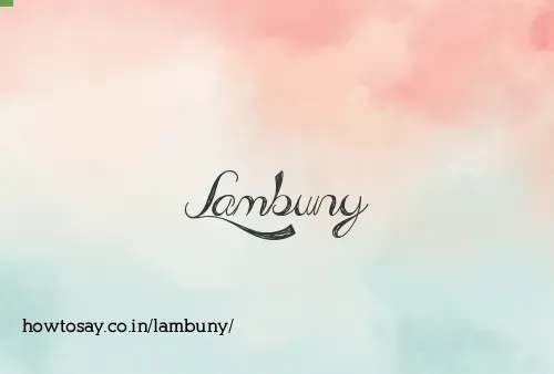 Lambuny