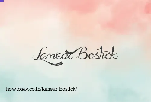 Lamear Bostick