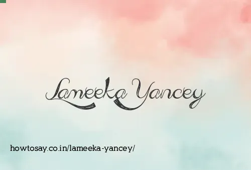 Lameeka Yancey