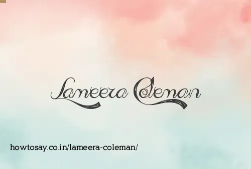 Lameera Coleman