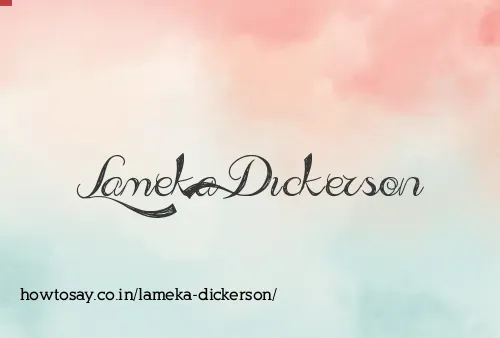 Lameka Dickerson