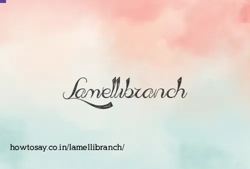 Lamellibranch