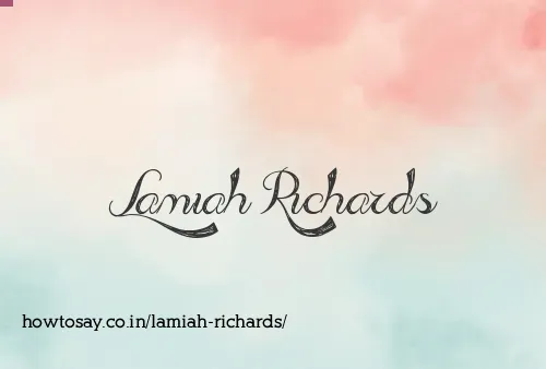 Lamiah Richards
