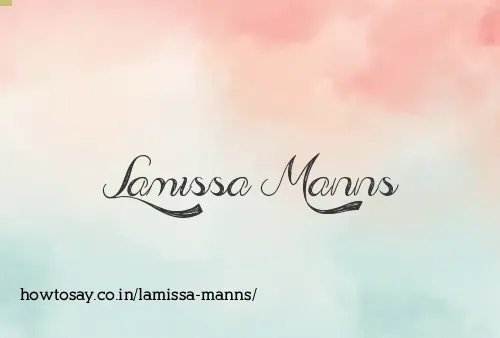 Lamissa Manns