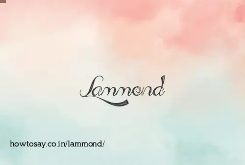 Lammond