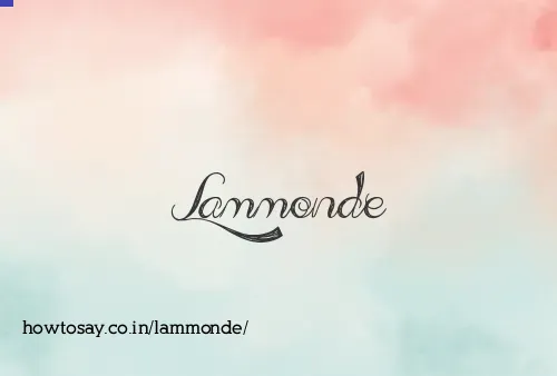 Lammonde