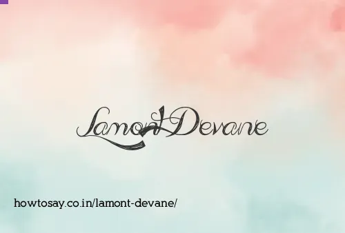 Lamont Devane