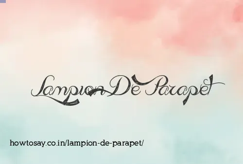 Lampion De Parapet