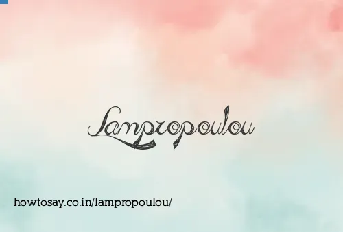 Lampropoulou