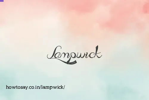 Lampwick