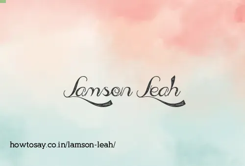 Lamson Leah