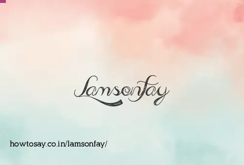 Lamsonfay