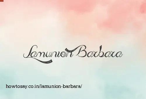 Lamunion Barbara