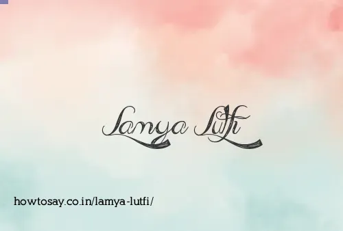 Lamya Lutfi
