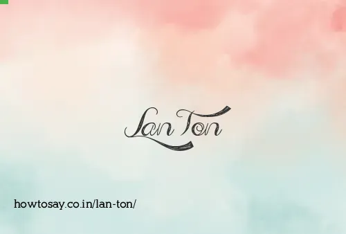 Lan Ton