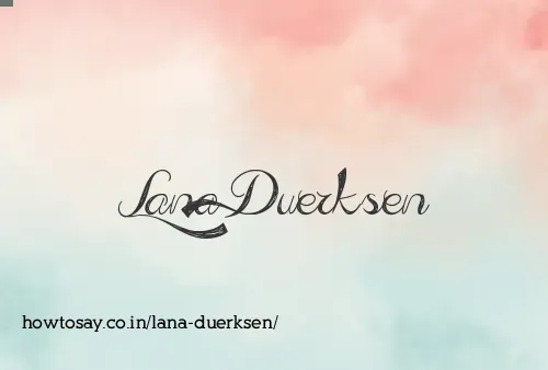 Lana Duerksen