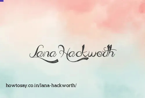 Lana Hackworth