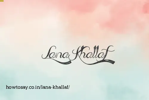 Lana Khallaf