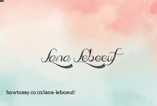 Lana Leboeuf