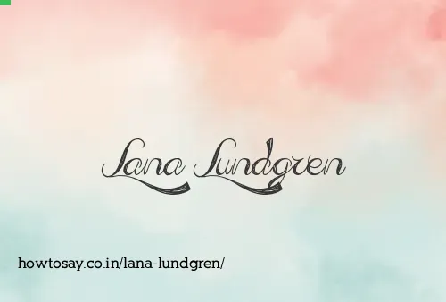 Lana Lundgren