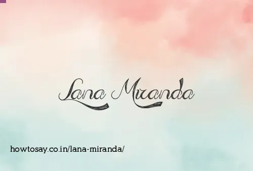 Lana Miranda