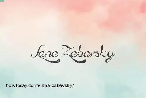 Lana Zabavsky