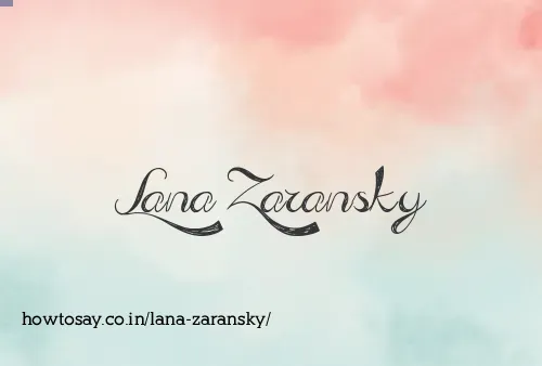 Lana Zaransky