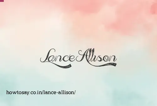 Lance Allison