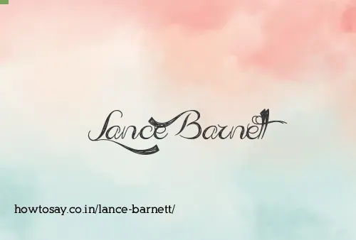 Lance Barnett