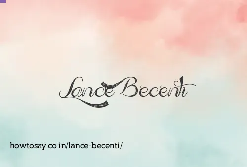 Lance Becenti