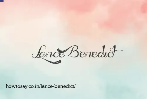 Lance Benedict