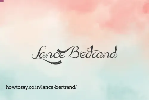 Lance Bertrand