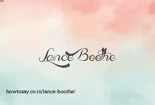 Lance Boothe
