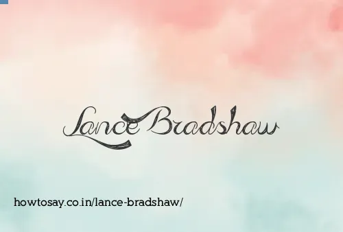 Lance Bradshaw