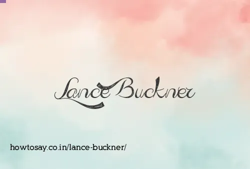Lance Buckner