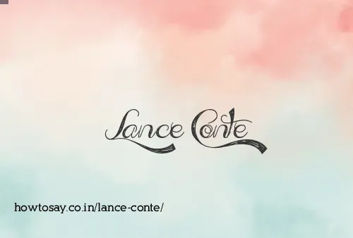 Lance Conte