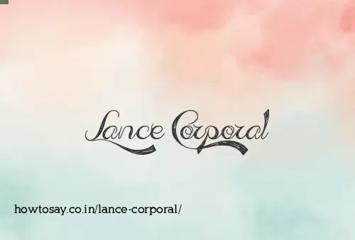 Lance Corporal