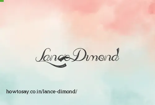 Lance Dimond