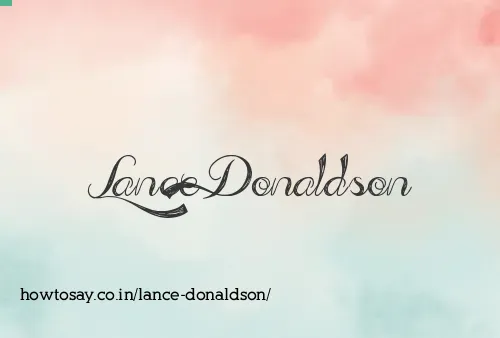 Lance Donaldson