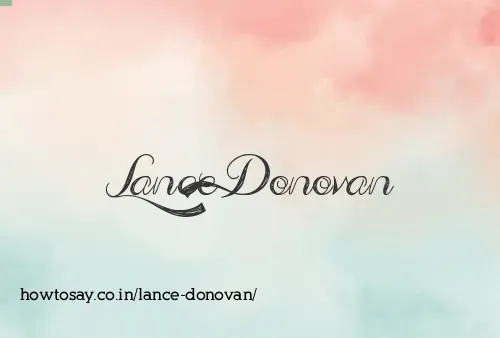Lance Donovan