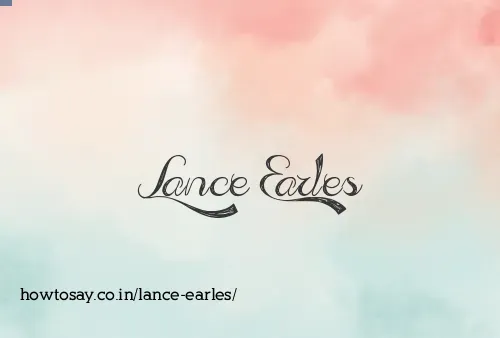 Lance Earles